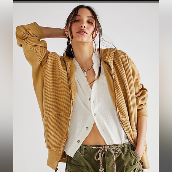 NWT Free People FP One Ash Hoodie Sz Sm - Picture 2 of 9